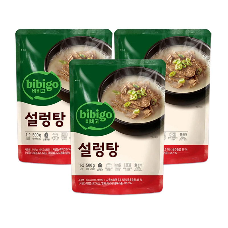 비비고 설렁탕 500g x 3개